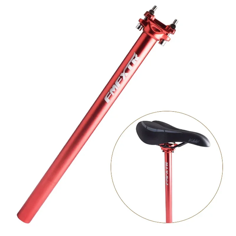 Cross Country Mountain Bike 27.2/30.9/31.6*400mm Lengthened Saddle Seat Tube Seatpost Aluminum Double Nail Straight Tube