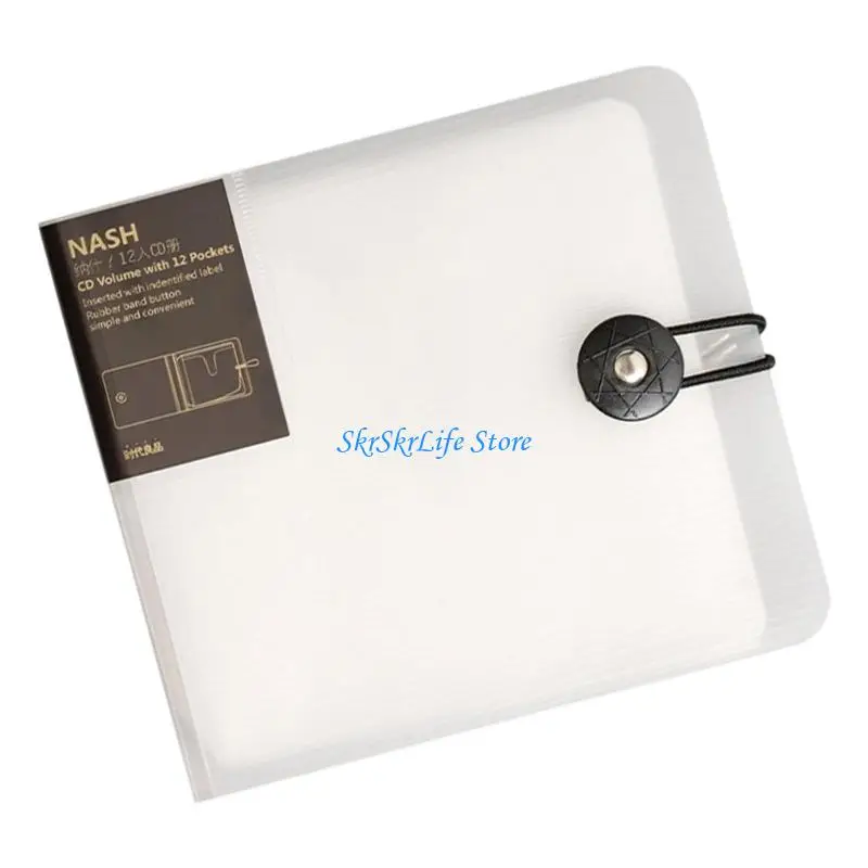 

E65E Dust and Moisture Resistant CDs Holder Storage Case for 12 DVDs Plastic Build