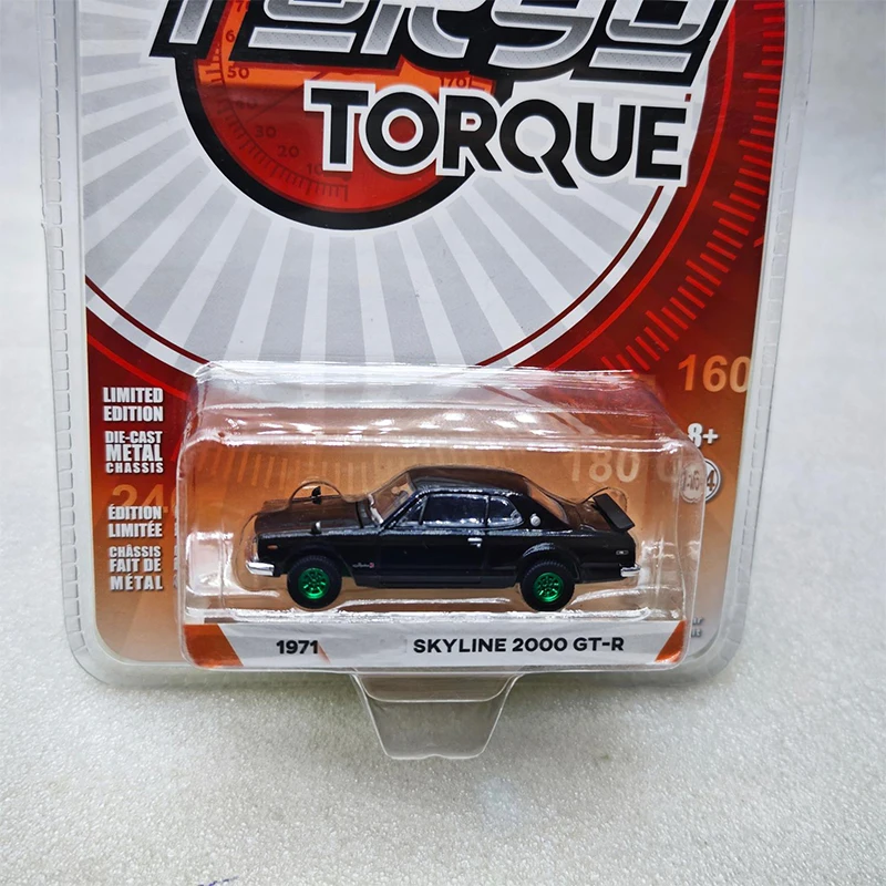 Greenlight 1:64 Tokyo Torque Skyline 2000 GT-R Green Machine Series Alloy Die Casting Model Collect Ornaments