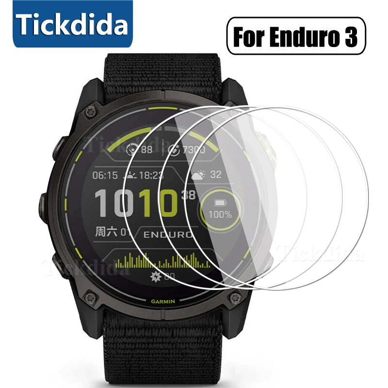 

9H Premium Tempered Glass for Garmin Enduro 3 Smartwatch Screen Anti-scratch Protector Film Accessories