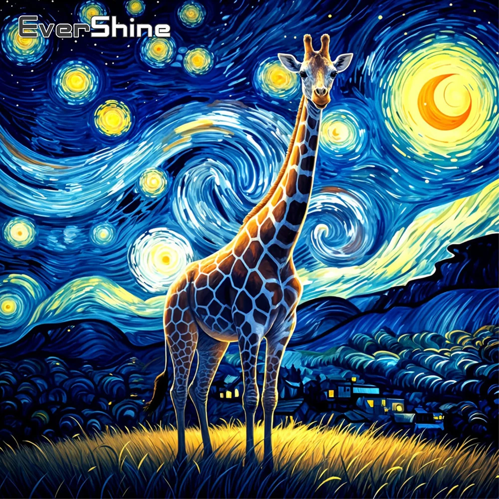 Evershine Diamant Mosaik Giraffe Bild Strass Malerei Tier Neue Ankunft Stickerei Cartoon Kunst Kind Geschenk