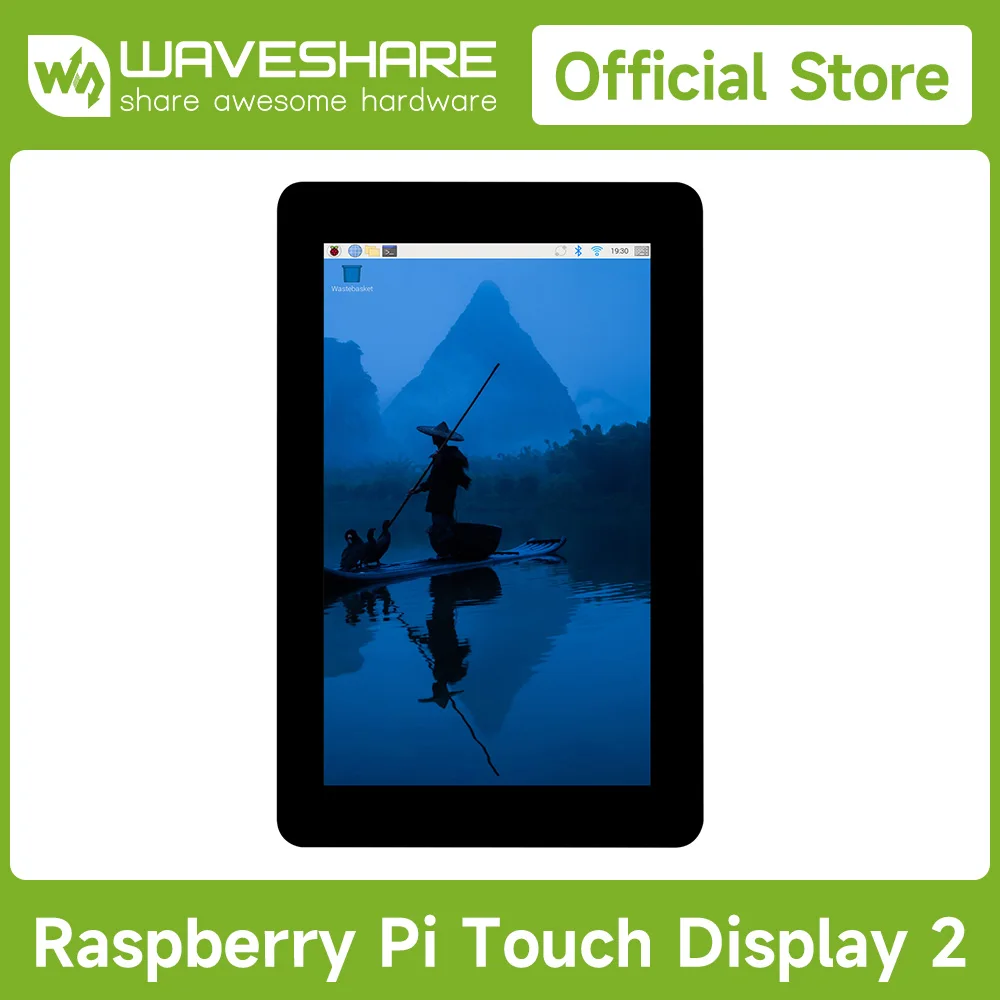 Official Raspberry Pi 7inch Capacitive Touch Display, 720 × 1280, IPS, DSI Interface, 5-Point Touch, Raspberry Pi Display