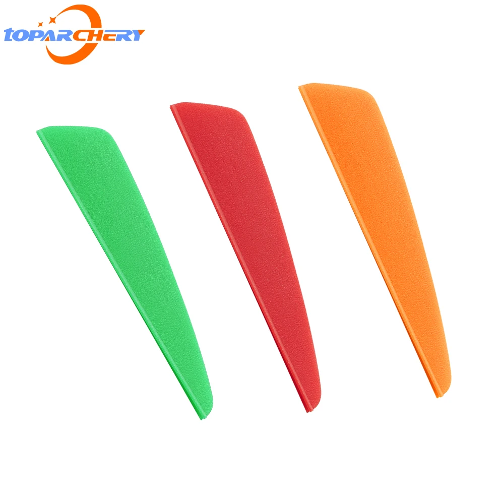 50/100pcs 2 Inch Plastic Arrow Blade TPU Accessories Archery Feather Arrow Accessories Used For Mixed Carbon Crossbow Arrows