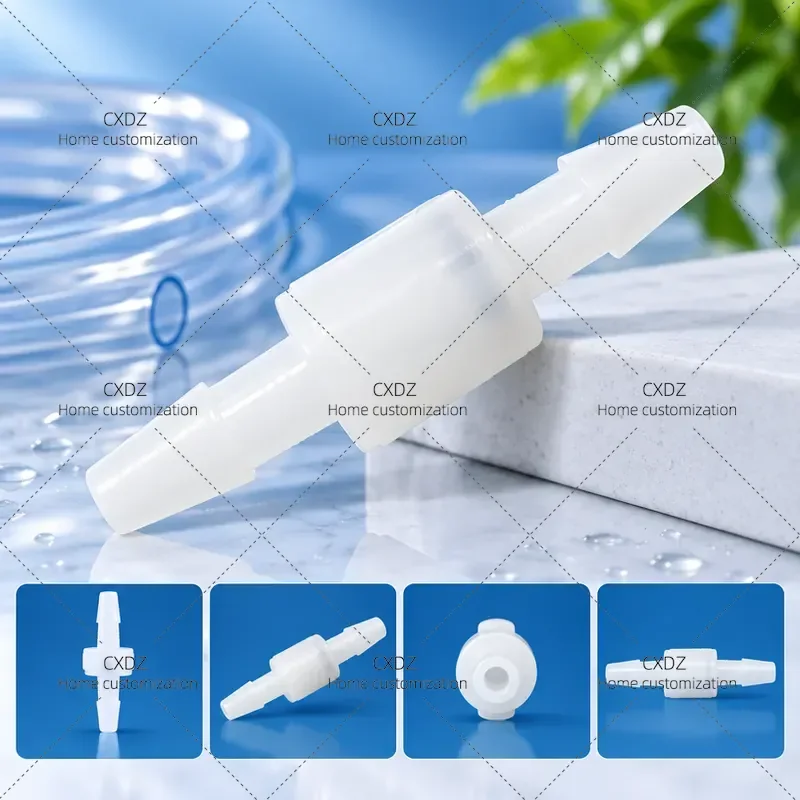 10PCS Fluororubber Diaphragm Check Valve Ozone Micro Pressure Spring Ball
