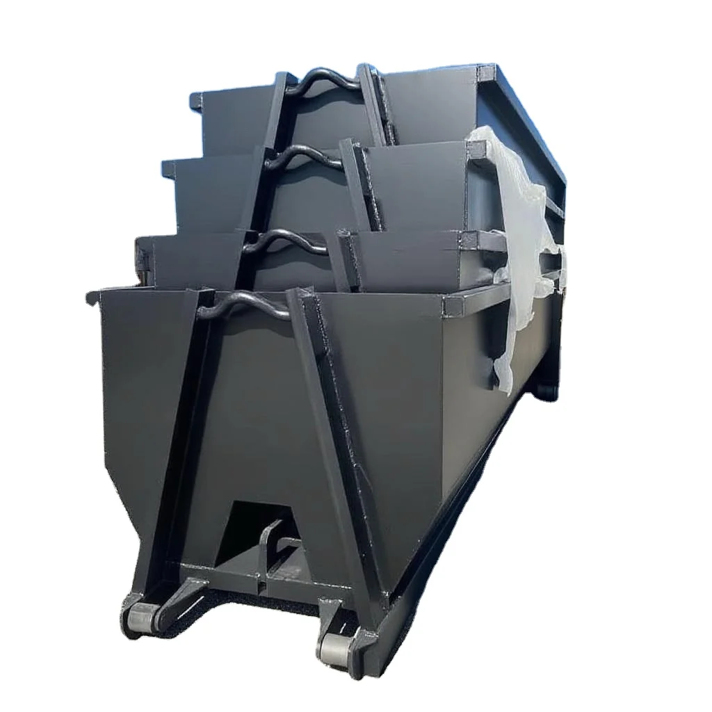 Heavy Duty Hook Lift Waste Bin for Construction Site Cleanup