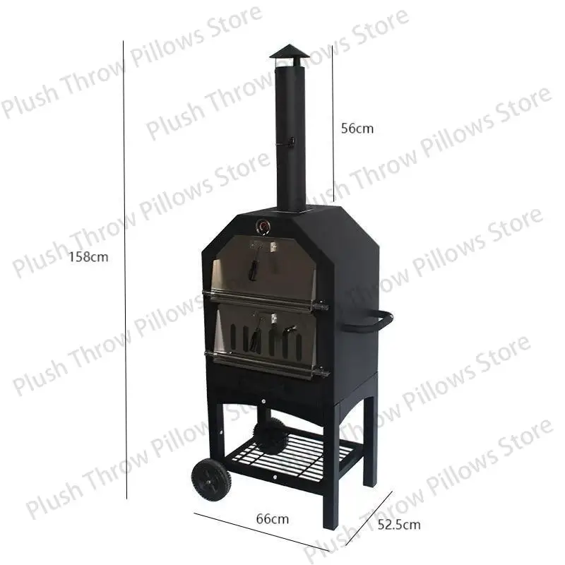 

Утолщенный американский карбоновый гриль для кемпинга на открытом воздухе, большой гриль для пиццы, бытовой уличный многофункциональный гриль