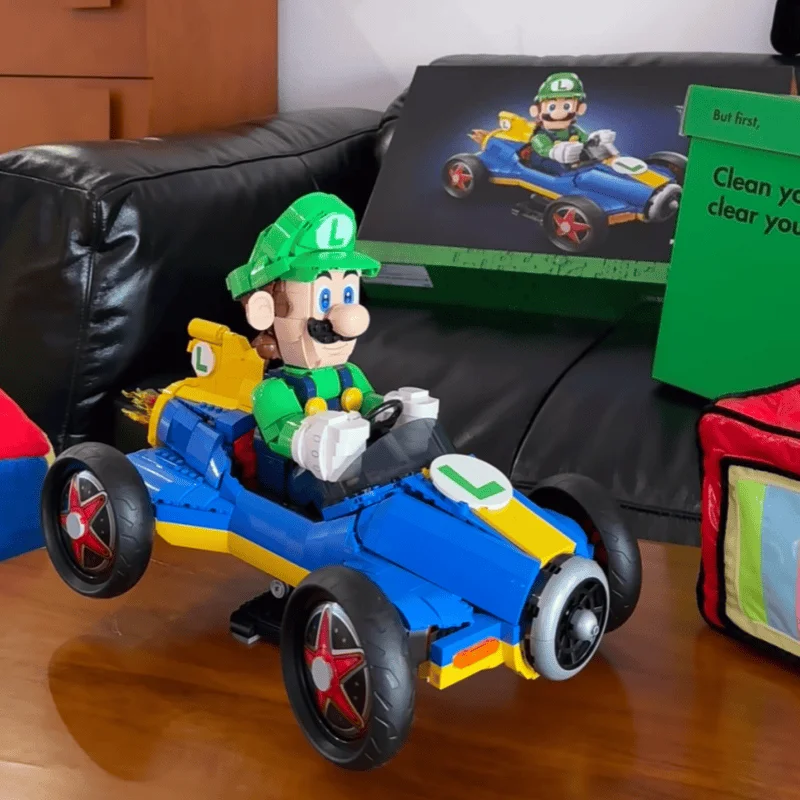 2026 High Sales Film and Television Game Series Building Blocks Luigi Kart 2234 Pcs Suitable for Birthday Gifts To Fans view 6