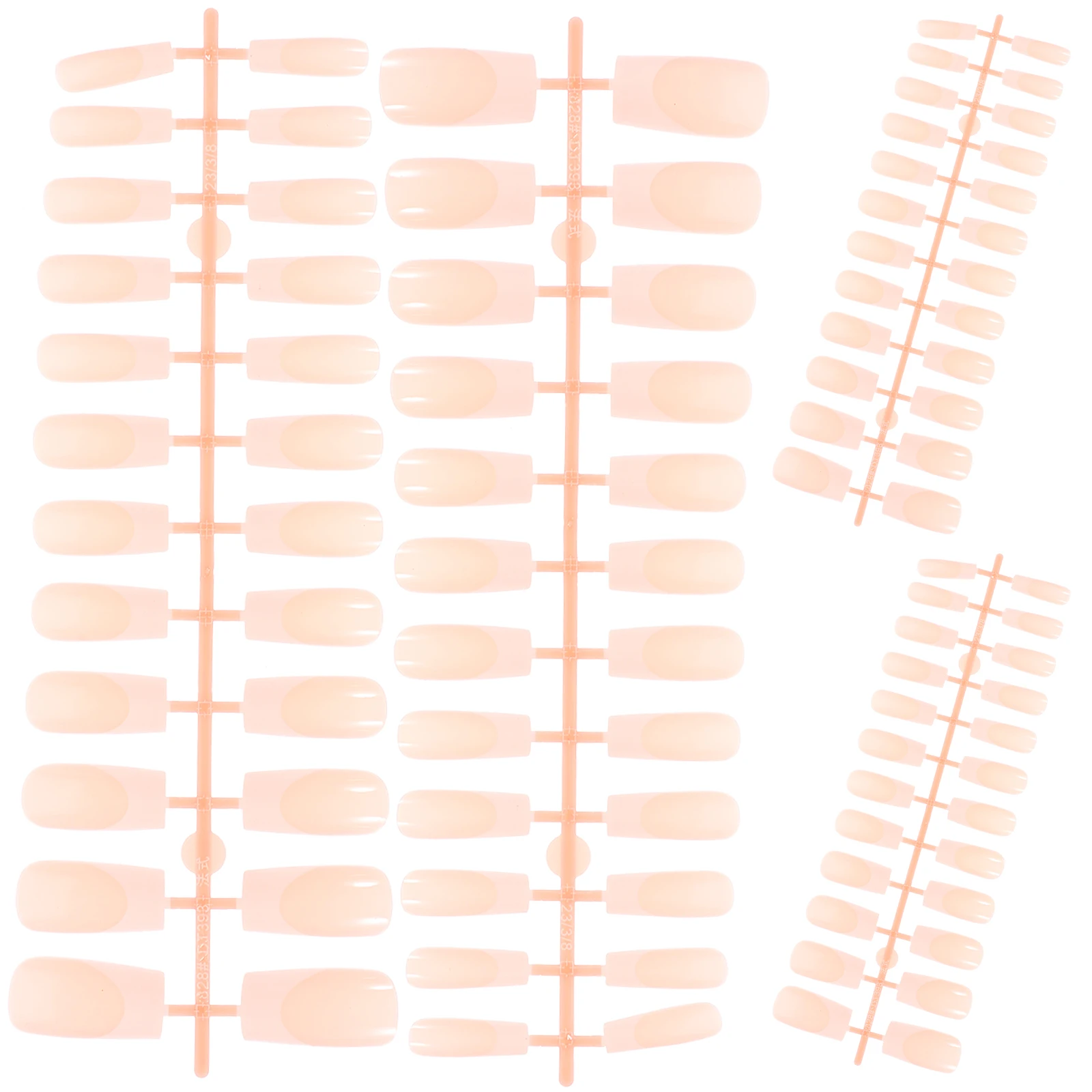 

French Nail Art Fake Nails Short False Press on Tips Full Cover for Girls Artificial