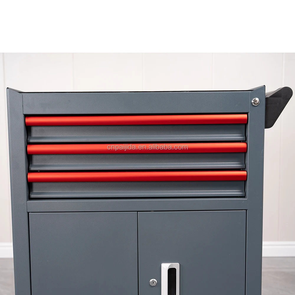 

Garage Rolling Lockable Metal Cabinet 5-Drawer OEM/ODM Option 300kg Load Capacity Modern Design Mobile Utility Cart Keyed