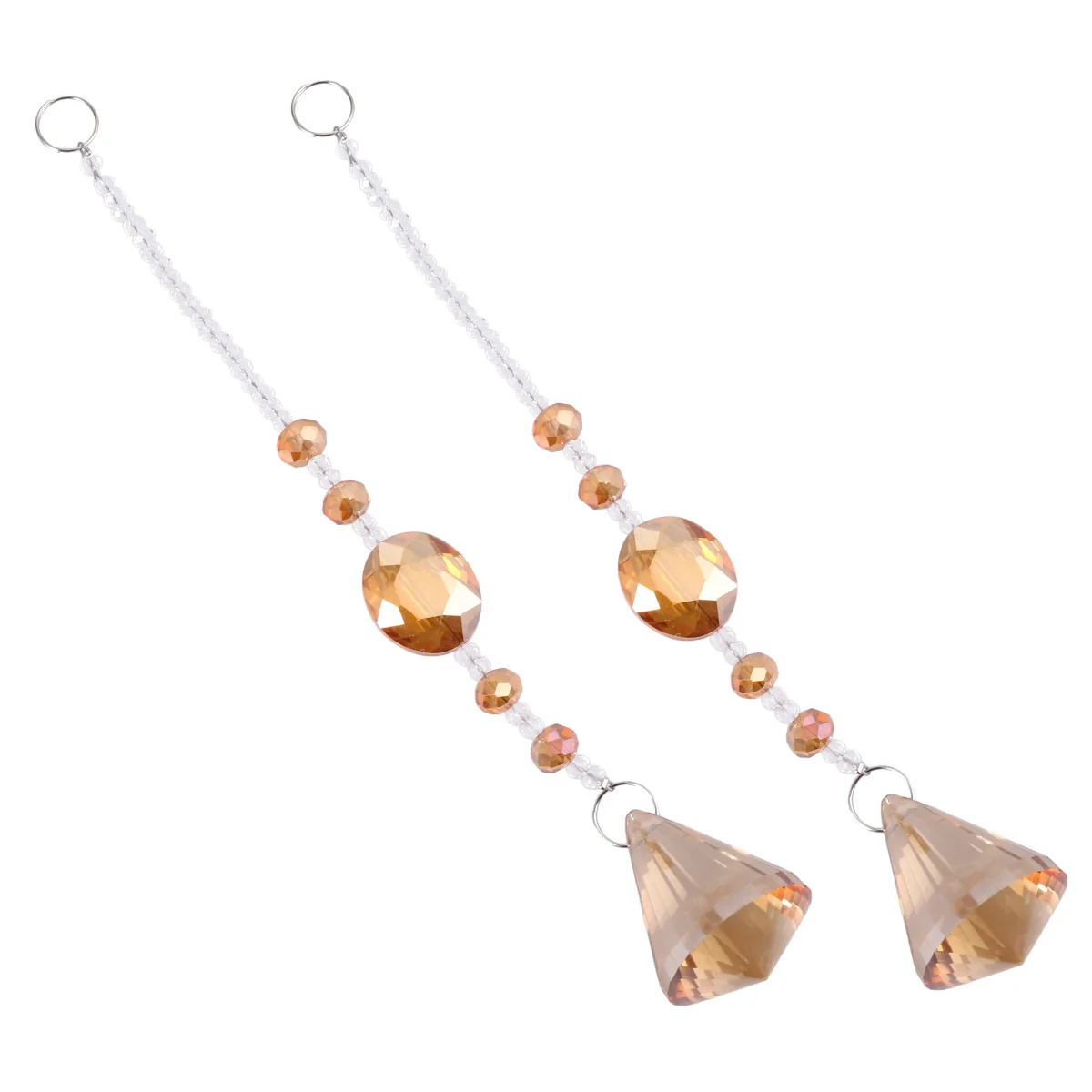 

Crystal Prisms Ornament Chakra Hanging Crystals for Centerpieces Pendant Decorative Sun Decorations
