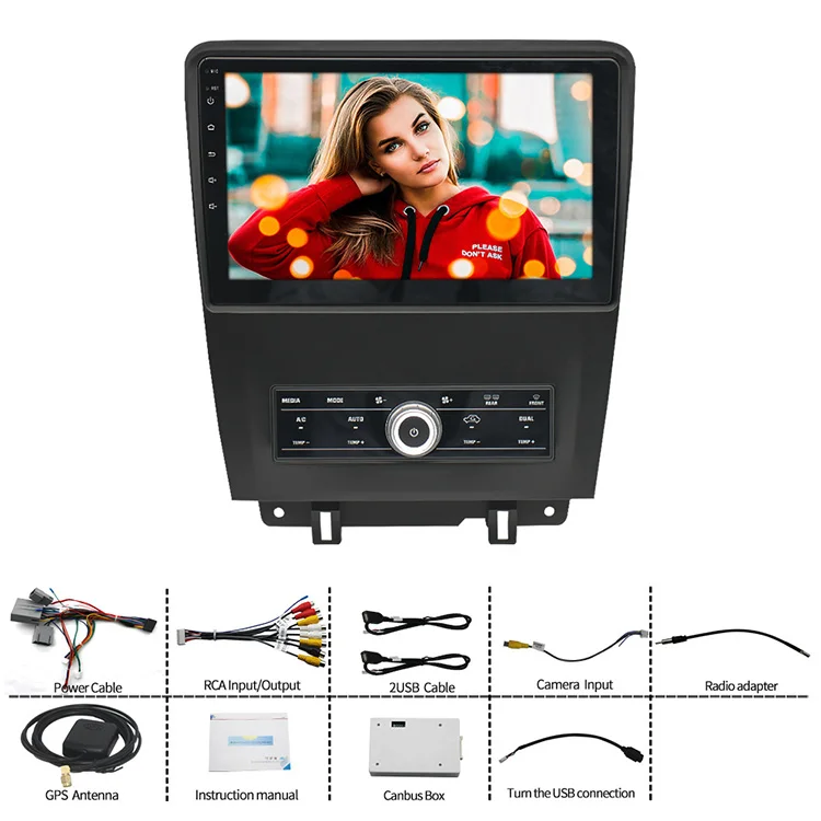 8 Core Built-in Gps Autoradio 7851 Amplifier Carplay Screen Android GPS Navigation Car Radio Player for Ford Mustang 2010~2014
