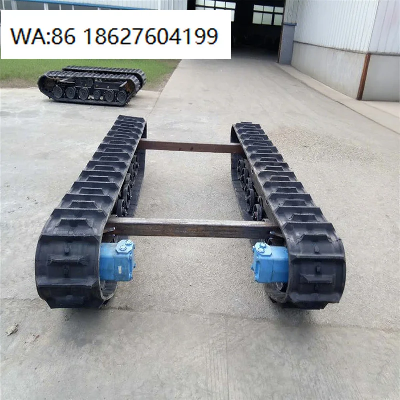 Custom Metal Rubber Composite Crawler Chassis, Multifunctional Undercarriage Parts for Excavator and Pump Truck Equipment