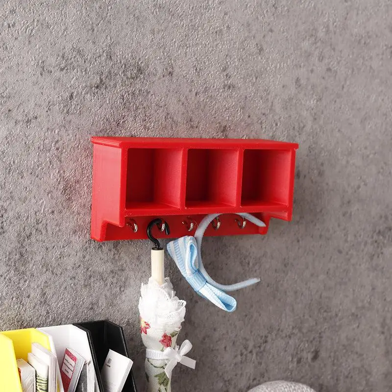 1 Stück 1/12 Puppenhaus-Wandaufbewahrungsregal für Mikro-Landschaftsdekoration, Miniatur-Lebensmittel-Spielzeugmodell, Rollenspiel-Puppenhaus-Zubehör