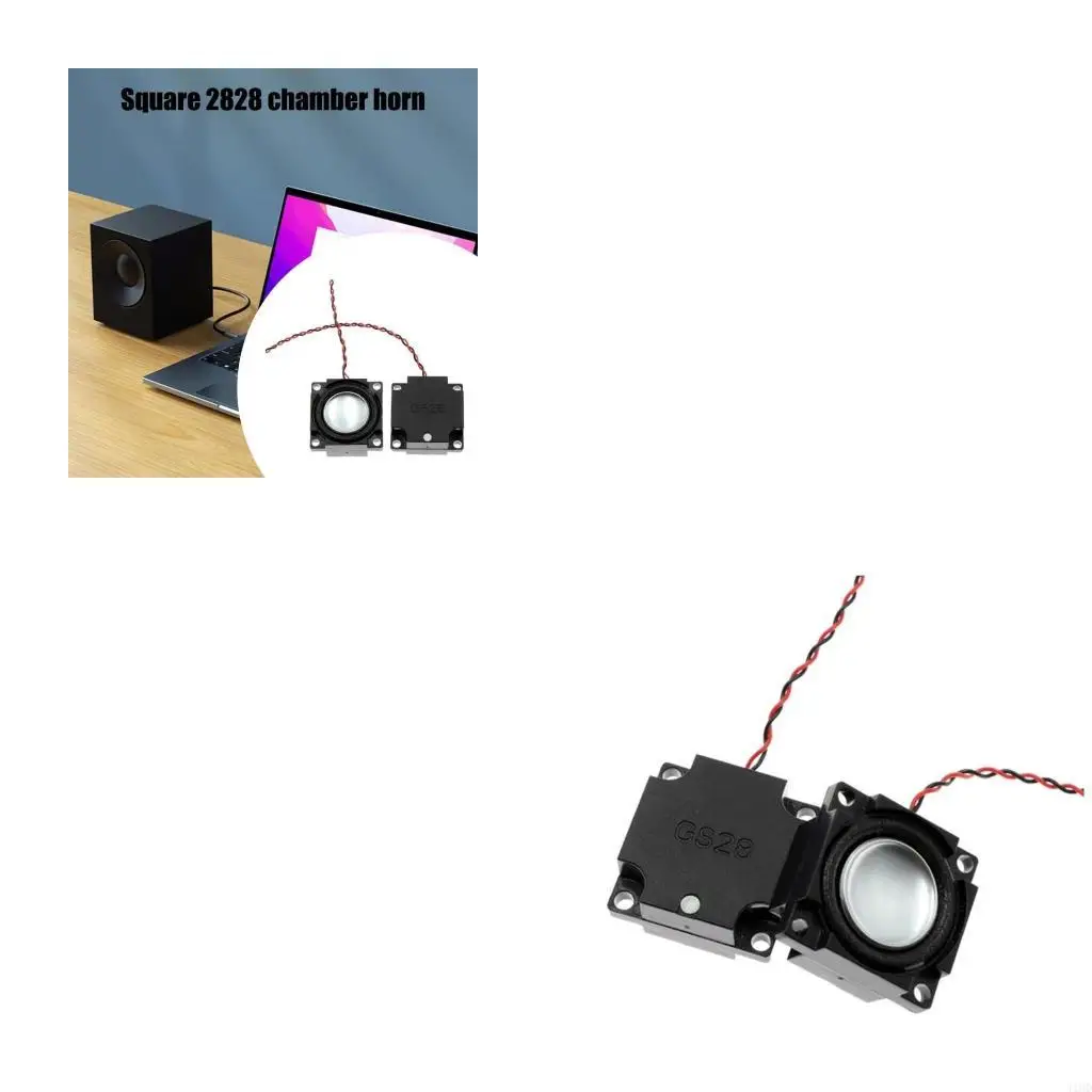 

J1HD 28mm Square Internal Speakers, 8Ohm Impedance, for Customize Sound Application Advertising Player Loudspeaker