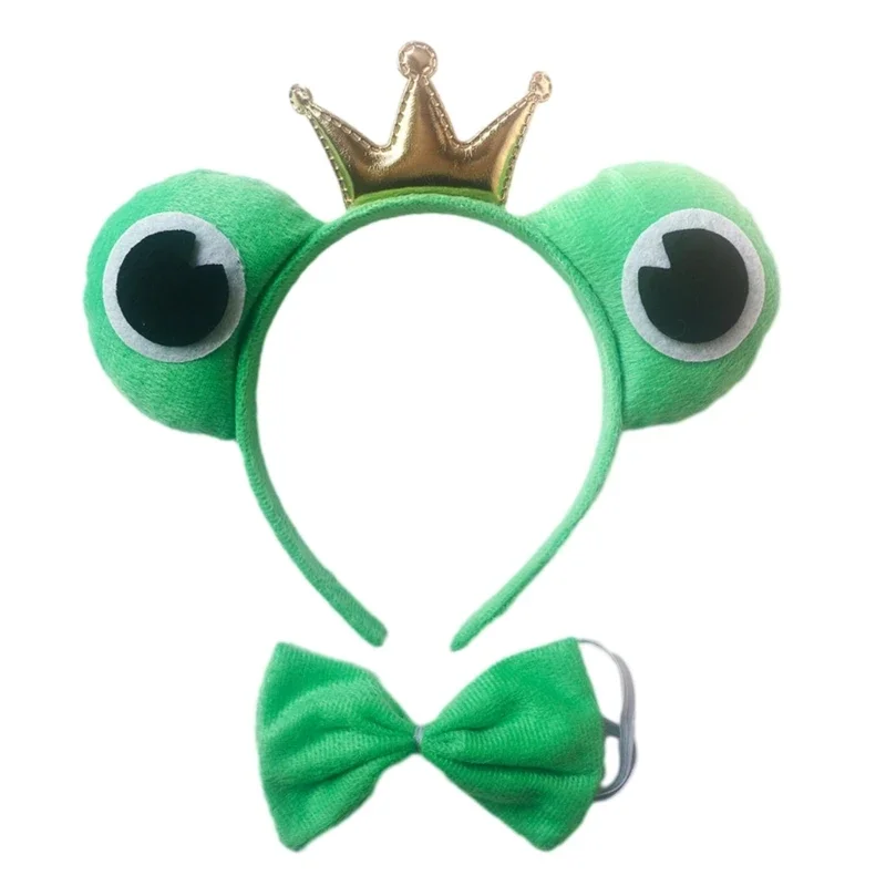 Costume Cosplay pour enfants garçons filles, accessoires Costume grenouille, bandeau nœud dessin