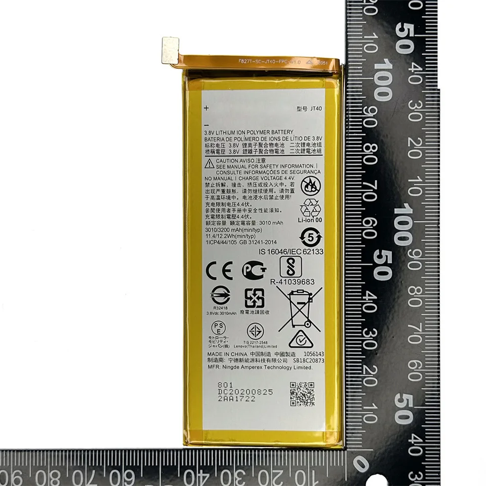 Batería original de repuesto JT40 para Motorola Moto G6 Plus XT1926-6 XT1926-7 de 3200mAh + herramientas 3