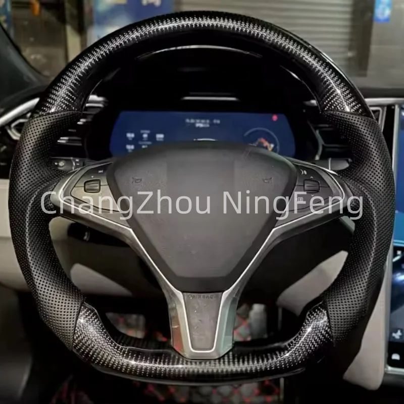 High Quality Customized High Quality Hot Sale Wholesale Carbon Sports Steering Wheel Fits For Tesla Model 3