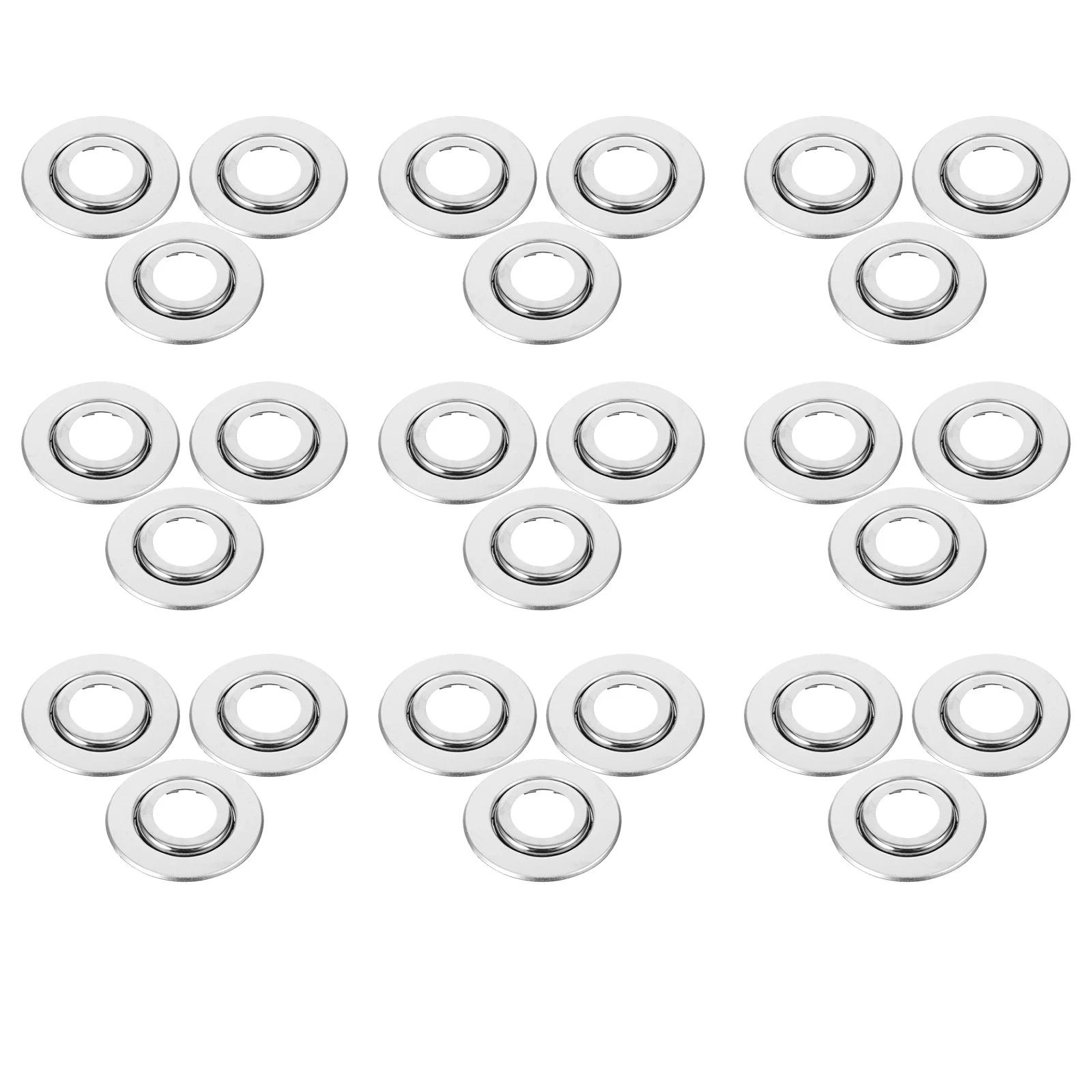 30 قطعة Escutcheon استبدال غطاء السقف الرش تقليم التحديثية لوحة تنورة