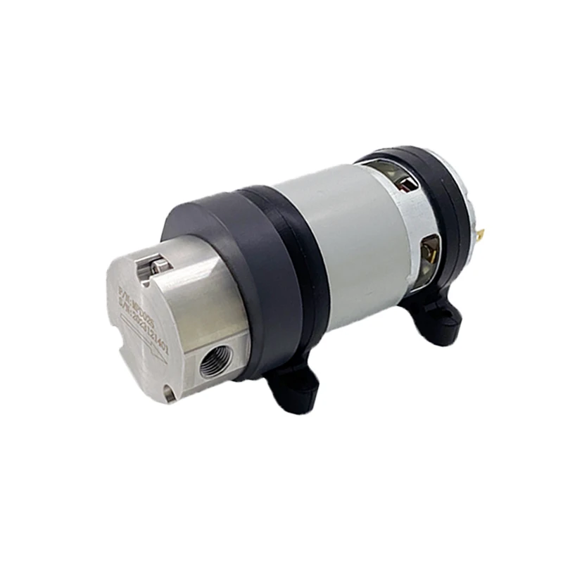 

New Arrival Small Volume 2.5L/min Low Pressure PTFE Seal Micro Gear Pump Water Metering Pump With 30W Brush DC 24v Motor