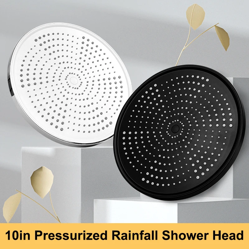 

Head Supercharge Large Flow Top Spray ABS Thicken High Pressure Rainfall Shower Head New 25CM Pressurized Ceiling Mounted Shower