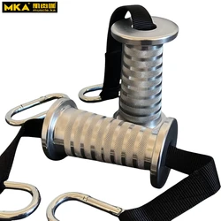 두 개의 후크가 있는 MKA 원추형 로프 핸들 홈 컴포트 그립 스포츠 삼두근 이두근 피트니스 작업을 위한 헤비 듀티 풀다운 부착물