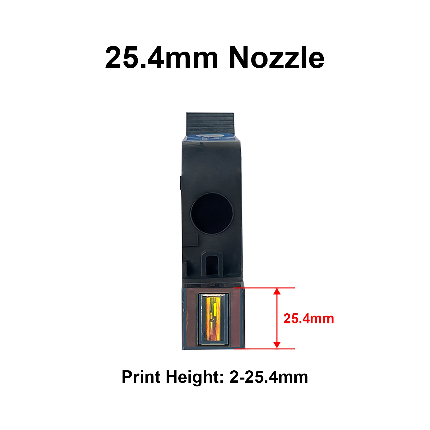 Imagem -04 - Impressora a Jato de Tinta Térmica Portátil Cartucho de Tinta Solvente Seco Rápido Impressora Portátil Desbloqueada Tinta Preta 254 mm Dcode254-original