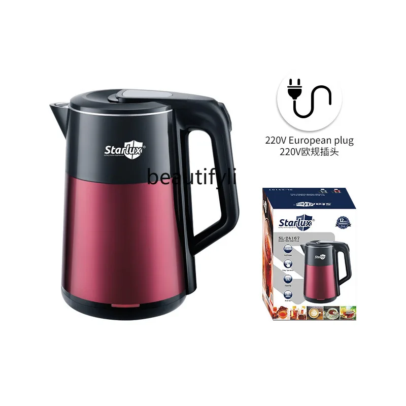 Household European Kettle 2L Intelligent Constant Temperature 304 Stainless Steel, Household Electric Kettle