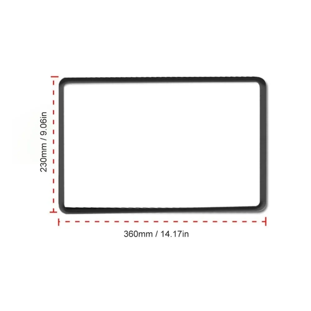 For Tesla Model 3 Y TUP Soft Rubber Protective Trim Cover Central Control Navigation Screen Protector Frame Black Pink White