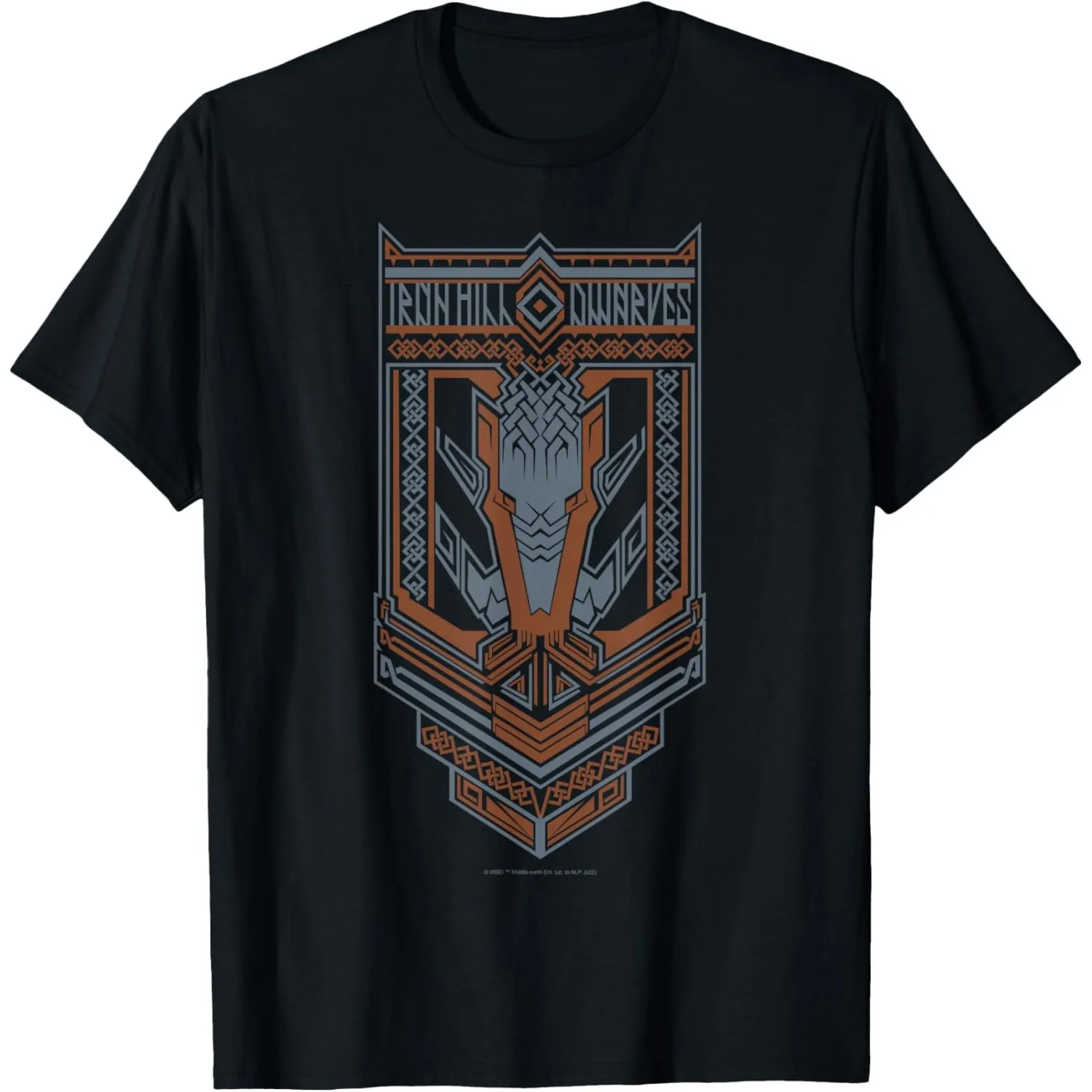 Iron Hill Dwarves The Hobbit Battle Of The Five Armies Graphic Tee Cotton Crewneck Shirt