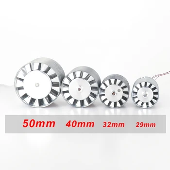 מנוע חשמלי ללא מברשת 12V 24V 13000KV מהירות גבוהה Jetfan EDF Ducted Jet Fan Air Blower Turbo עבור מנקה אוויר דחוס