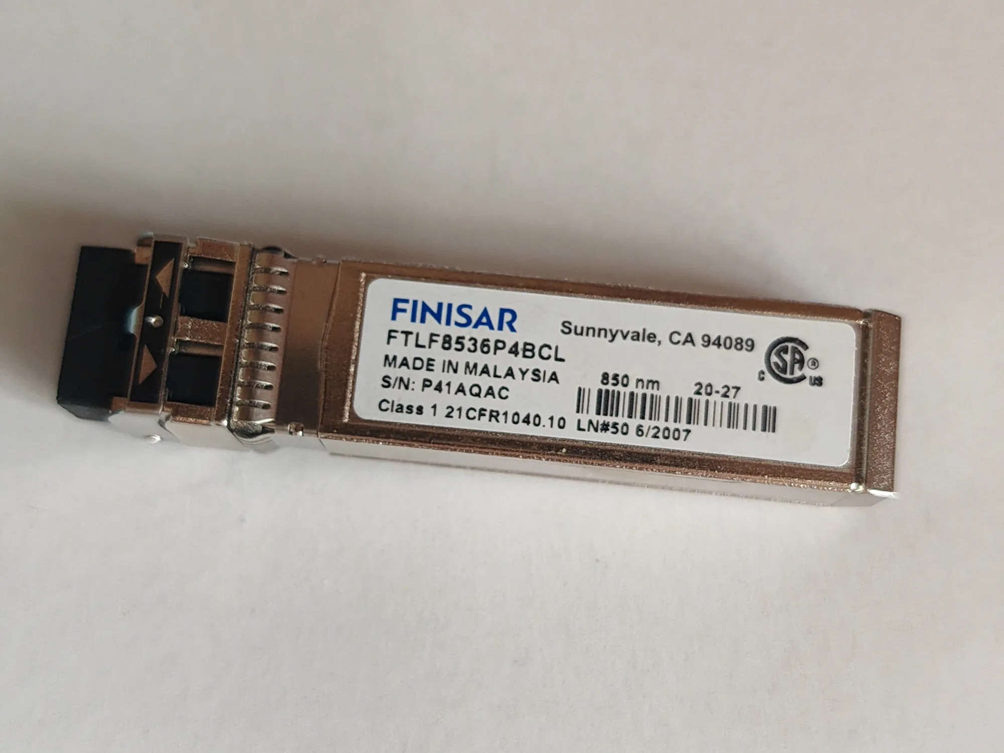 Finisar optical fiber SFP 25G FTLF8536P4BCL 25G 850nm SR sfp+ Optical Transceiver/finisar 25g Transceiver/25g fiber switch