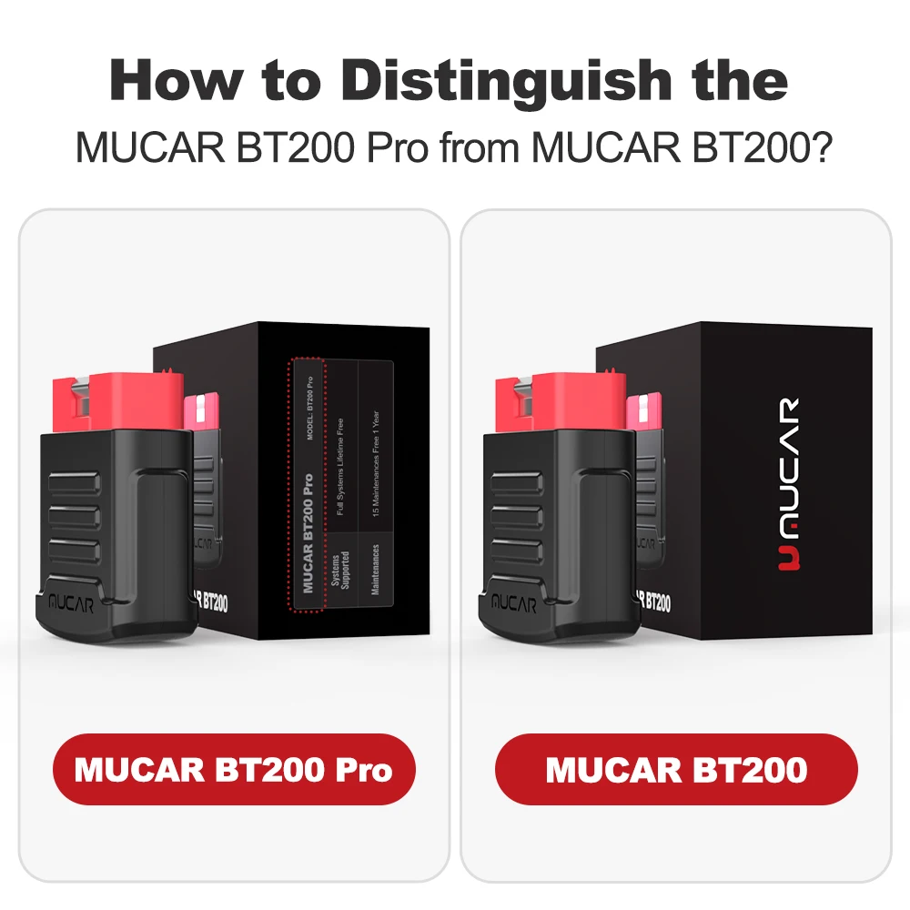 MUCAR BT200/BT200 PRO Bluetooth-Autodiagnosetool Öl IMMO SAS 15 Reset OBD2-Scanner Auto-Codeleser für vollständige Systemdiagnose – Detail 2