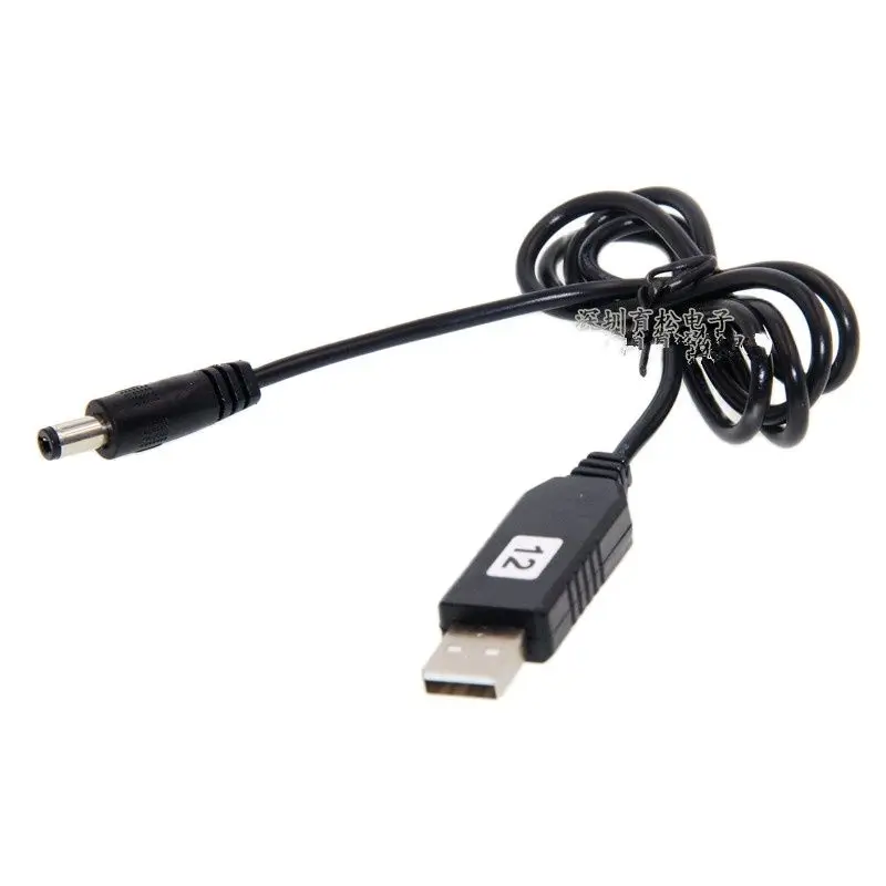 Cavo boost USB da cc a cc 12V power bank 5V boost modulo 12V interfaccia 12V 5.5*2.1MM