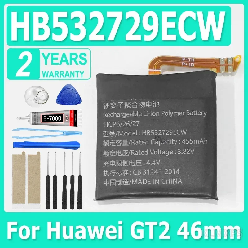 Smart Watch Replacement Battery HB532729ECW HB472023ECW For Huawei Watch GT2 46mm GT2 Pro 46mm Watch 2 GT2 42mm With Tool Kit