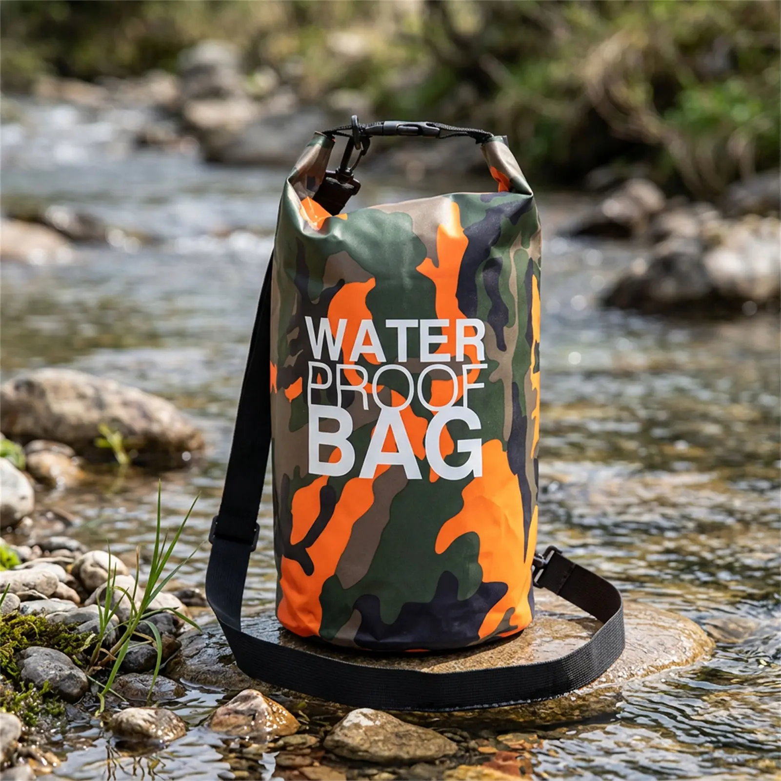 

Водонепроницаемая сумка из ПВХ с камуфляжным рисунком для занятий спортом на открытом воздухе, портативное и прочное решение для хранения вещей