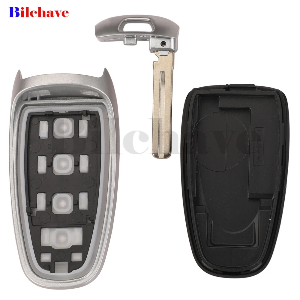 Jingyuqin-リモートスマートカーキーシェル、ケースフォブ、4ボタン、hysturt、tucson、solaris、sonata、nexo、nx4、ix35、i40、i30に適合