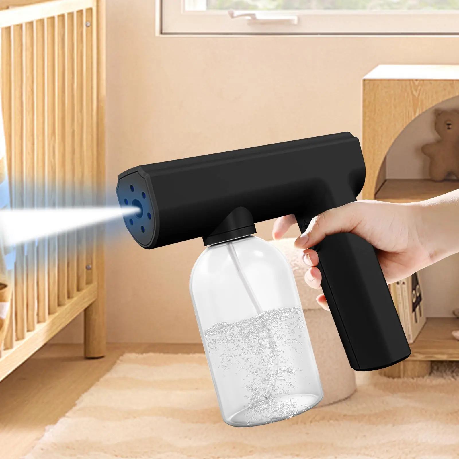 

Atomizer Spray Bottle 300ml Rechargeable Steam Mister Household Atomizer Sprayer Bottle For Mother Father Husband Wife Home Dorm