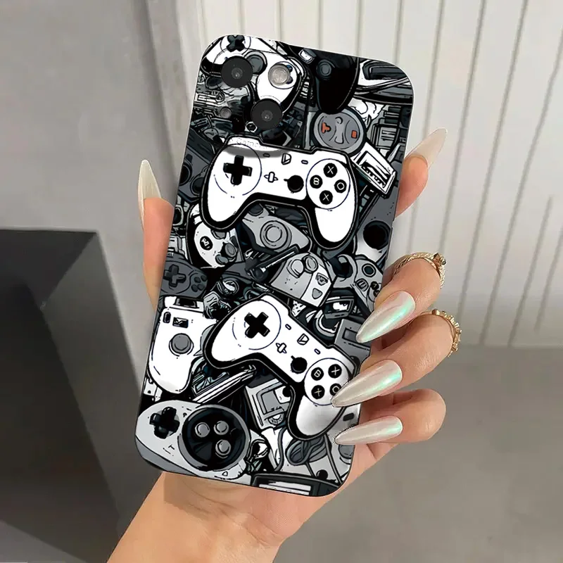 Case For iPhone 15 Pro Max Cases iPhone 14 Case Game Controller Graphic Case For iPhone 11 12 13 XS XR X 7 8 Plus SE 2022 Cover