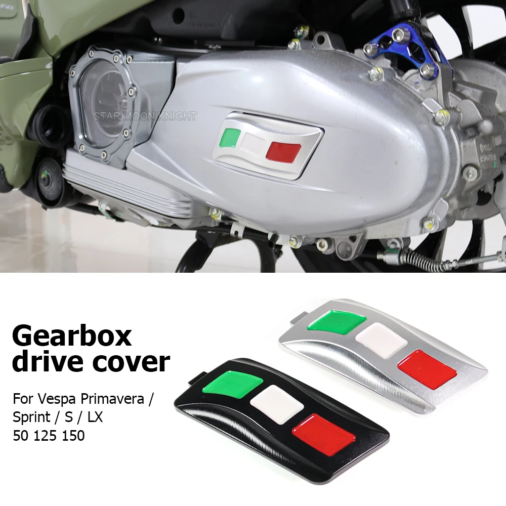 

For Vespa Sprint Primavera S LX 50 125 150 Accessories Motorcycle Transmission Cover Aluminum Gearbox Cap