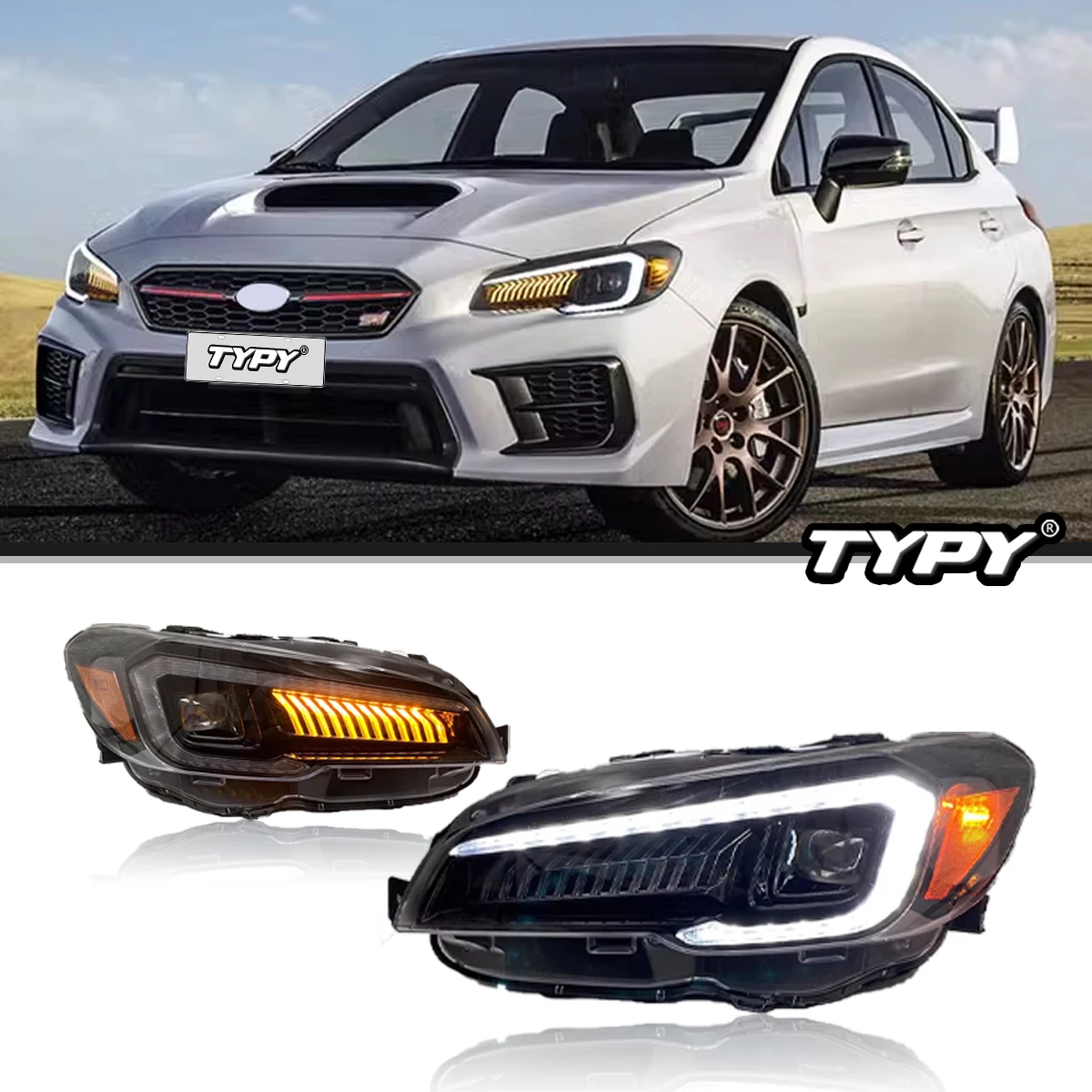 

Car Lights LED Head Lamps For 2015 -2021 Subaru WRX Limited / WRX STI / Base / Premium Full LED Front Lamp Plug-n-Play