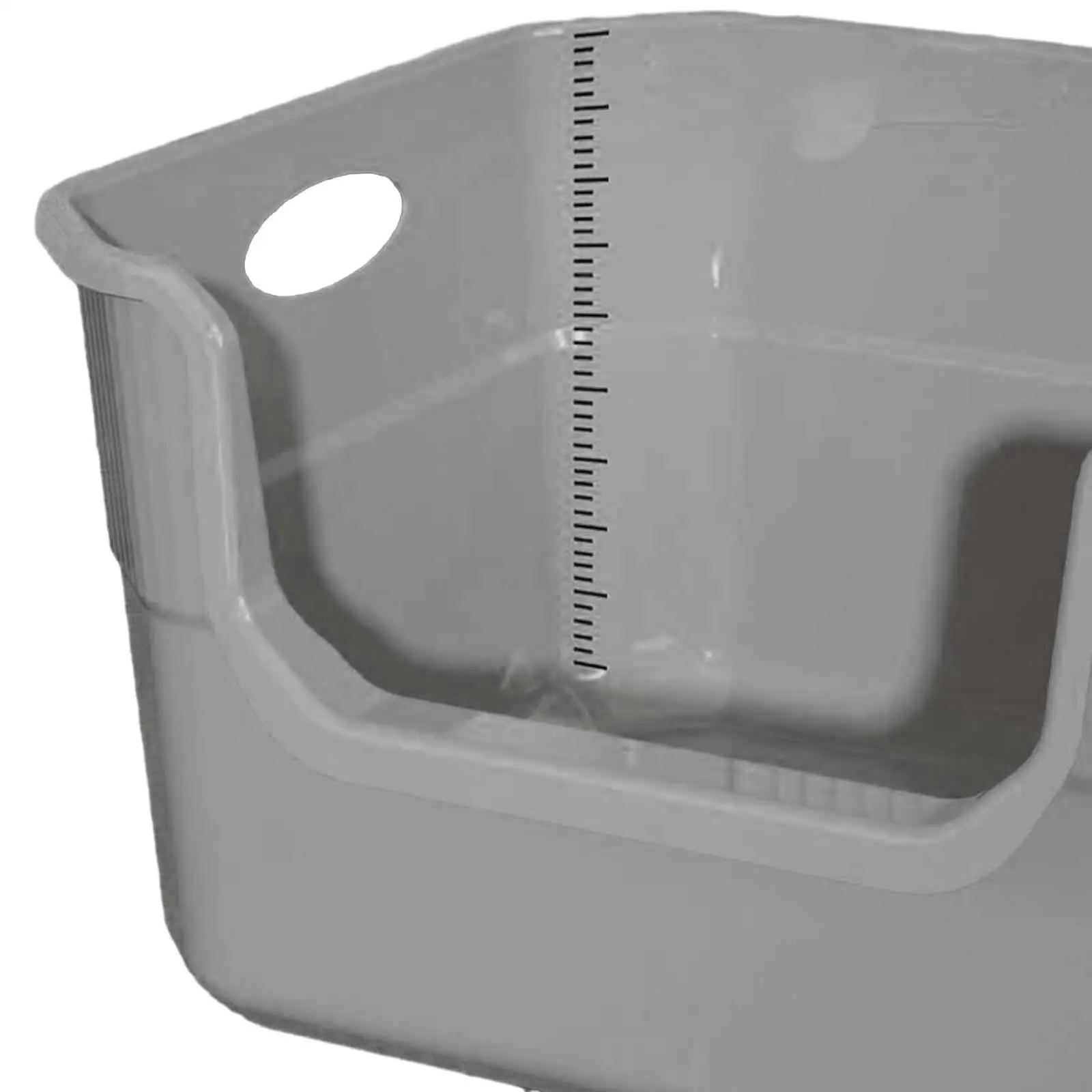 Open Top Pet Litter Box Splashproof Cat Toilet for Small Medium Large Cats