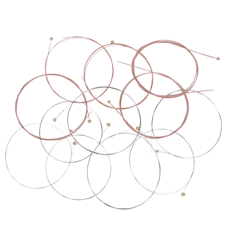 1 Set A2012 12 Strings Acoustic Guitar Strings 010-026 Musical Instrument Guitar Parts Accessories 12 Guitarrra Strings