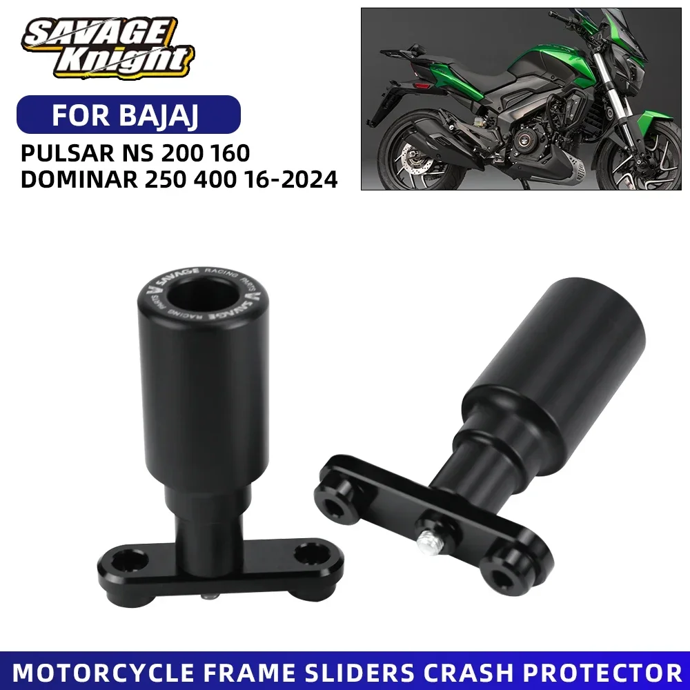 2024 For Bajaj Pulsar NS200 NS160 Dominar 250 400 Frame Slider Crash Protector Hub Pad Fairing Crash Guard NS 200 160 2012-2020