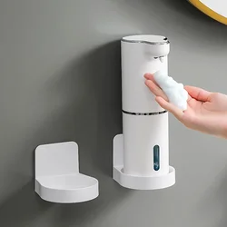 Wall-Mounted Bottle Holder White Round ABS Simple No Drilling Traceless Storage Shelf Multifunctional Waterproof Lightweight