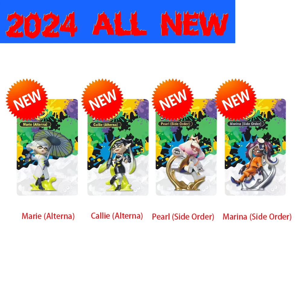 

Mini Card Game Cards Splato00on 3 PVC NFC Tag Game Cards Pearl+ Marina / Callie+ Marie Console Interaction