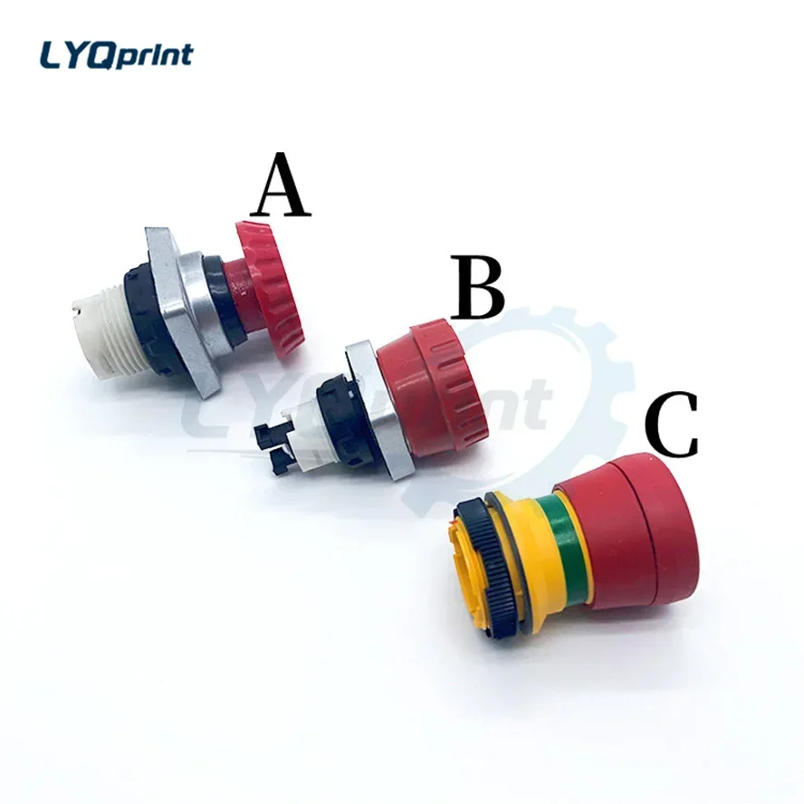 Best Quality A / B / C / Three Styles Emergency Stop Switch Emergency Stop Button A1.144.9129 A1.144.9130 For Heidelberg Good