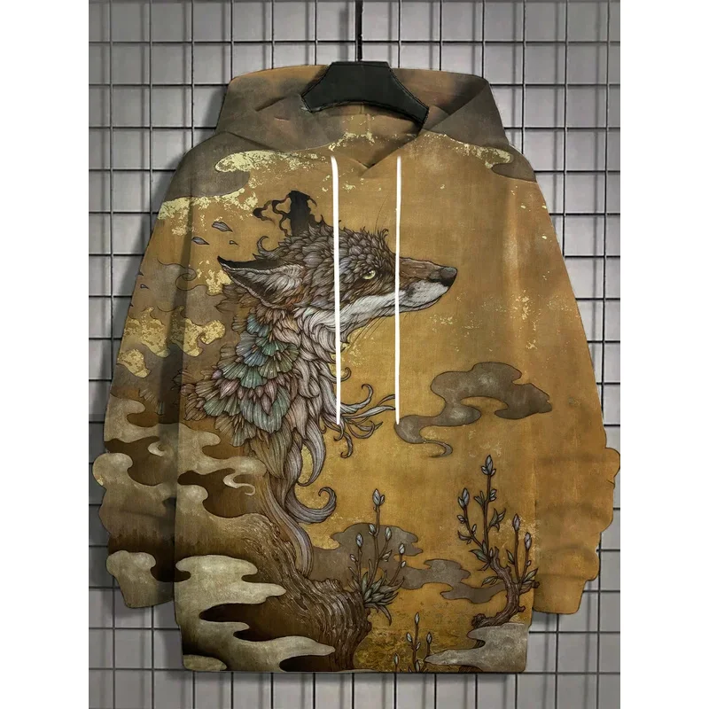 

Funny Japanese Cat style kitten Printed Hoodie Men's Loose Casual Cool Hoodie Personal Hoodies Men's Hoodied Man Sweatshirt