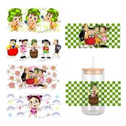 Cartoon Mexico Child Pattern UV DTF Transfer Sticker Waterproof Transfers Decals For 16oz Glass Cup Wrap Stickers
