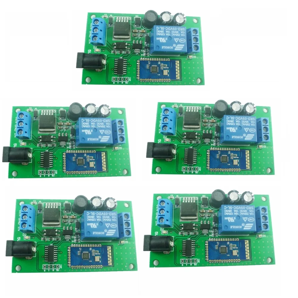 

DC 5V 6V 9V 12V 15V 24V Bluetooth-compatible Relay Module Android APP Mobile Phone Remote control