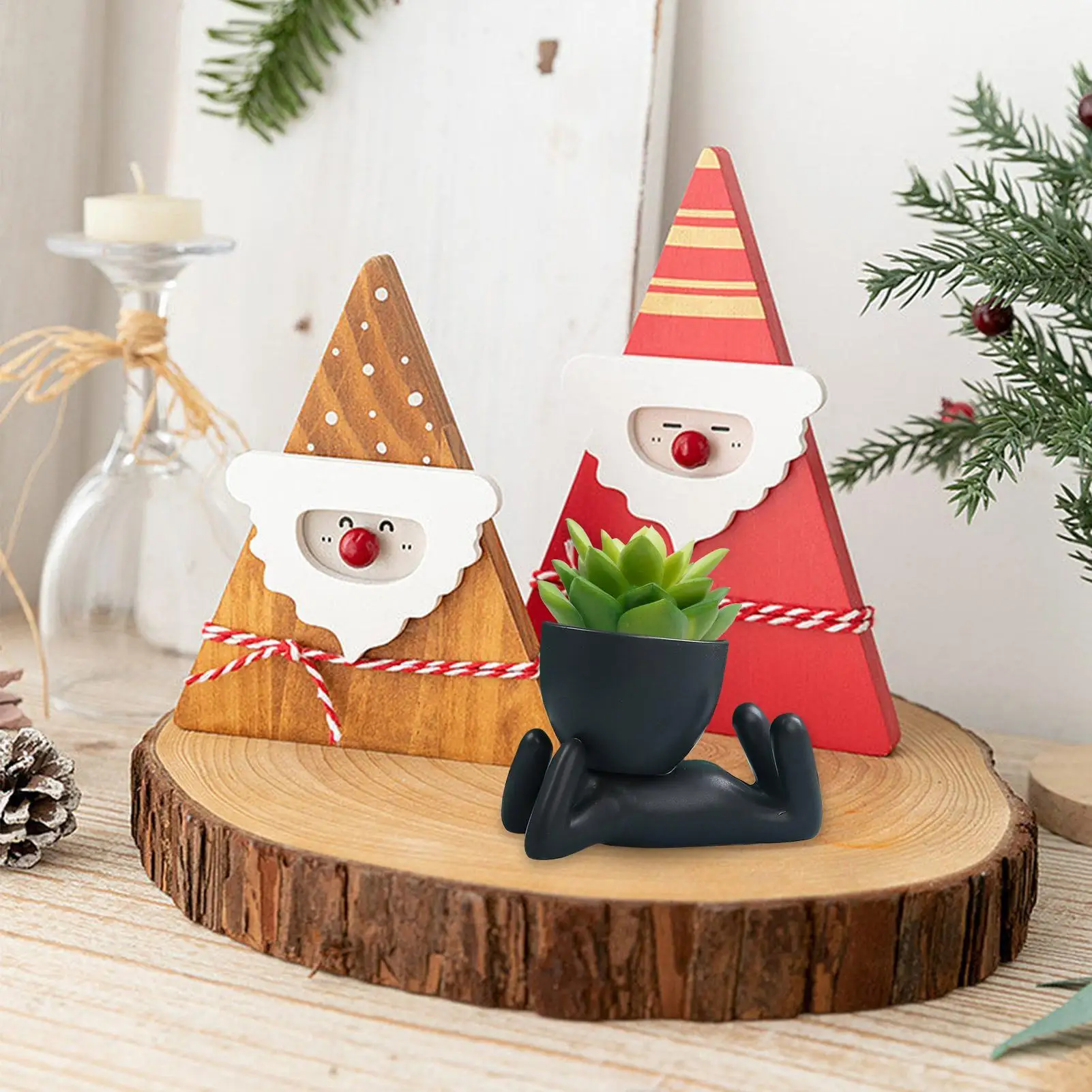 

Маленькие керамические горшки для комнатных растений с дренажем, реалистичная форма человека, для кухни и ванной комнаты